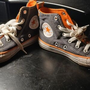 Converse Kids Sneakers - Gray and Orange